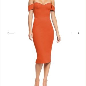 Brand New NWT Bailey orange Dress The Population